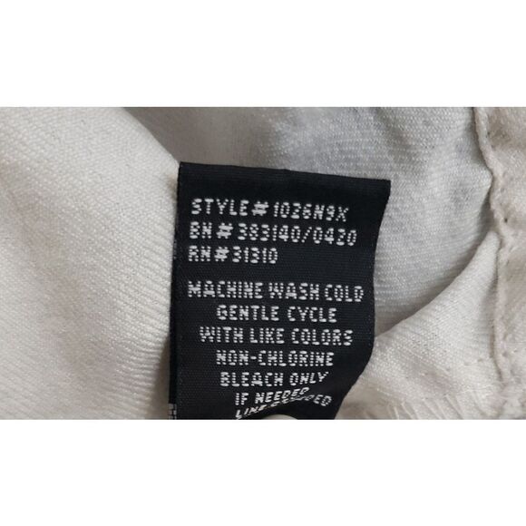 IZ Byer Off-White Button Up Sleeveless with Pockets and Bow Top Size L - Picture 4 of 9